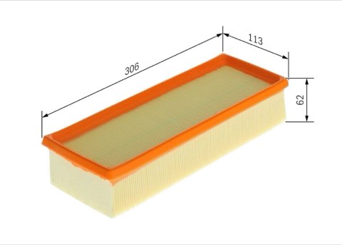 Bosch 1 457 433 297 Air Filter, photo 2