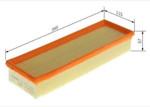 Bosch 1 457 433 299 Air Filter, photo 2
