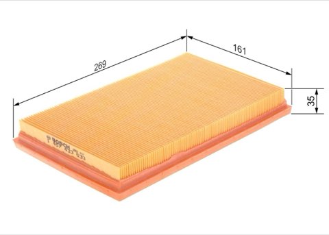 Bosch 1 457 433 533 Air Filter, photo 2
