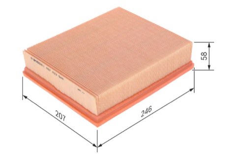 Bosch 1 457 433 549 Air Filter, photo 2