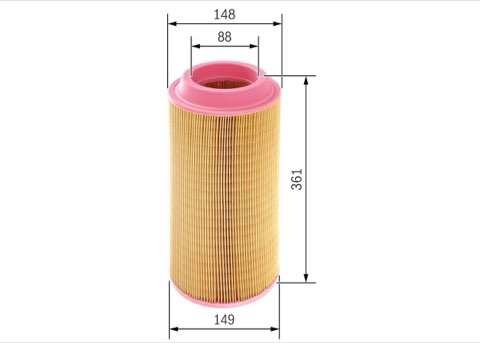 Bosch 1 457 433 558 Air Filter, photo 2