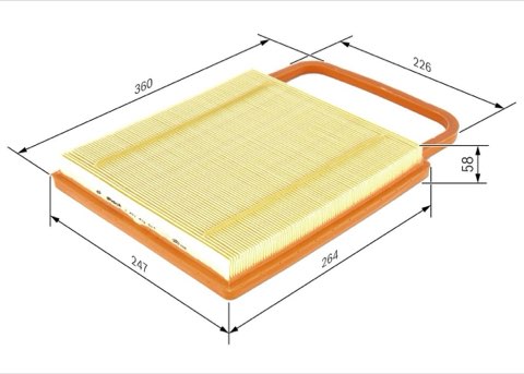 Bosch 1 457 433 574 Air Filter, photo 2