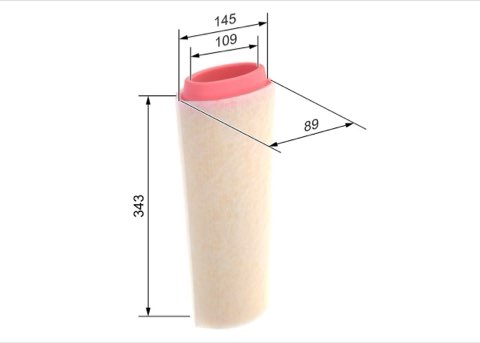 Bosch 1 457 433 588 Air Filter, photo 2