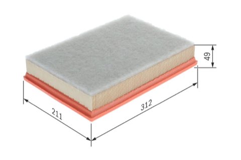 Bosch 1 457 433 742 Air Filter, photo 2
