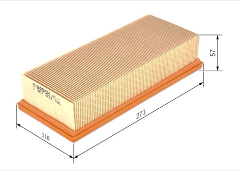 Bosch 1 457 433 781 Air Filter, photo 2