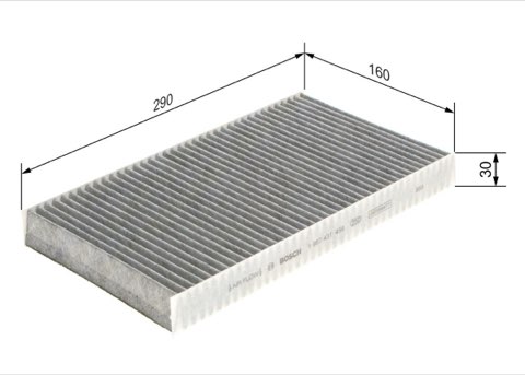 Bosch 1 987 431 459 Pollen Filter, photo 2