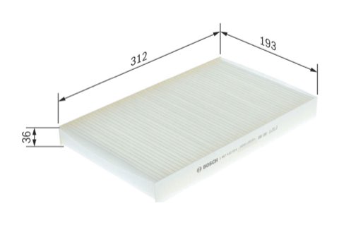 Bosch 1 987 432 024 Pollen Filter, photo 2