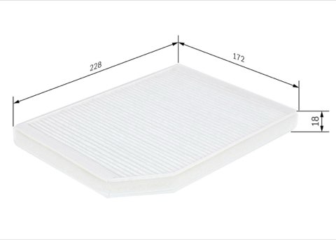 Bosch 1 987 432 027 Pollen Filter, photo 2