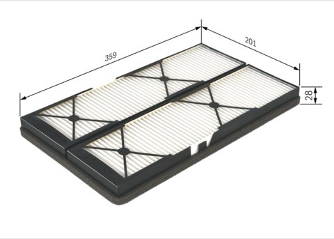 Bosch 1 987 432 044 Pollen Filter, photo 2