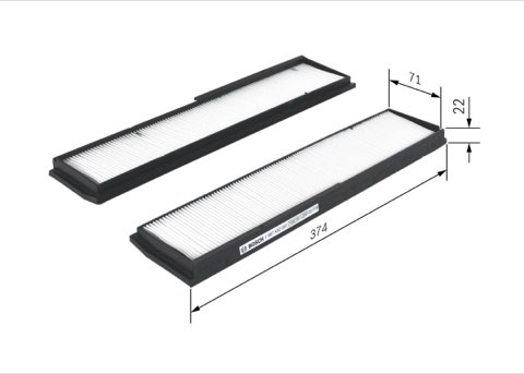 Bosch 1 987 432 051 Pollen Filter, photo 2