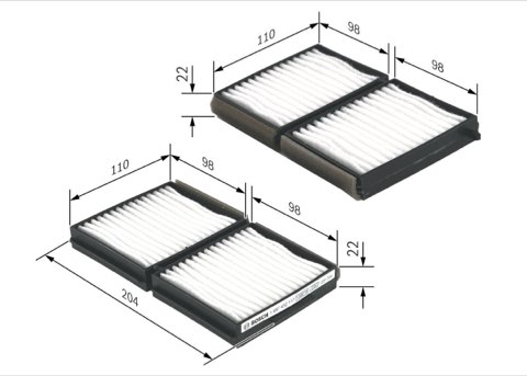 Bosch 1 987 432 117 Pollen Filter, photo 2