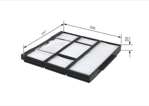 Bosch 1 987 432 155 Pollen Filter, photo 2