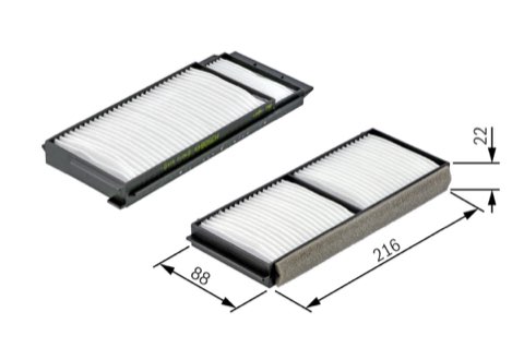 Bosch 1 987 432 163 Pollen Filter, photo 2