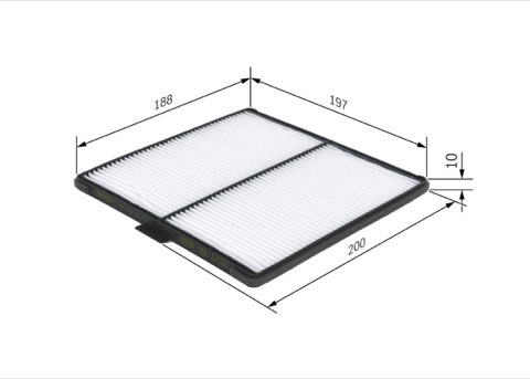 Bosch 1 987 432 171 Pollen Filter, photo 2