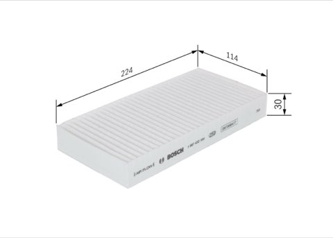 Bosch 1 987 432 184 Pollen Filter, photo 2