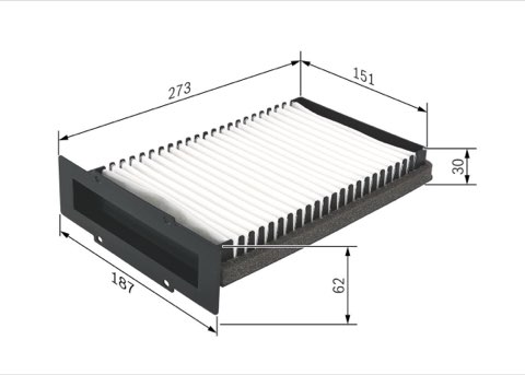 Bosch 1 987 432 210 Pollen Filter, photo 2
