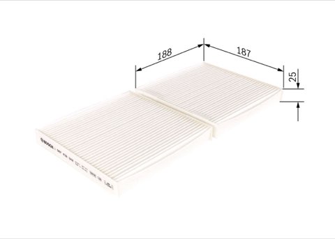 Bosch 1 987 432 242 Pollen Filter, photo 2