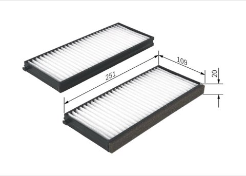 Bosch 1 987 432 260 Pollen Filter, photo 2