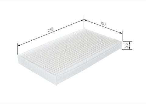 Bosch 1 987 432 267 Pollen Filter, photo 2