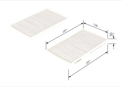 Bosch 1 987 432 278 Pollen Filter, photo 2