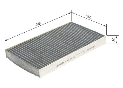 Bosch 1 987 432 303 Pollen Filter, photo 2