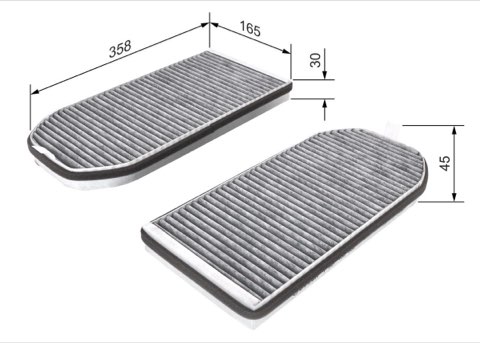 Bosch 1 987 432 362 Pollen Filter, photo 2