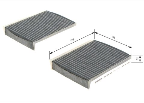 Bosch 1 987 432 386 Pollen Filter, photo 2
