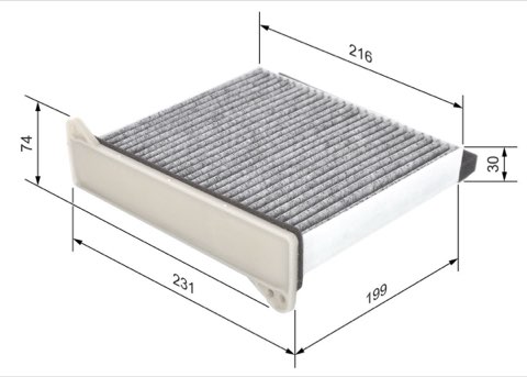 Bosch 1 987 432 426 Pollen Filter, photo 2