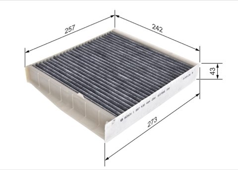 Bosch 1 987 432 464 Pollen Filter, photo 2