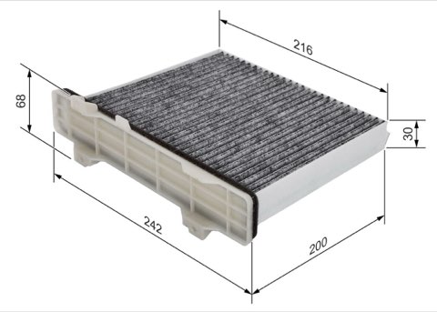 Bosch 1 987 432 498 Pollen Filter, photo 2