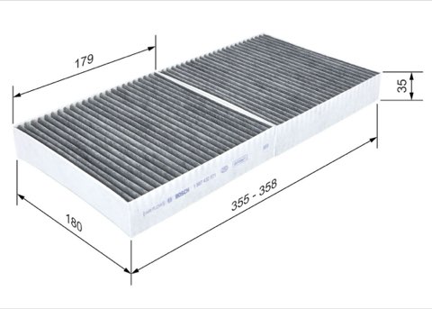 Bosch 1 987 432 571 Pollen Filter, photo 2