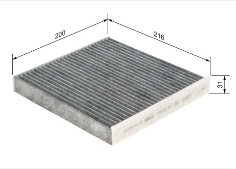 Bosch 1 987 432 574 Pollen Filter, photo 2