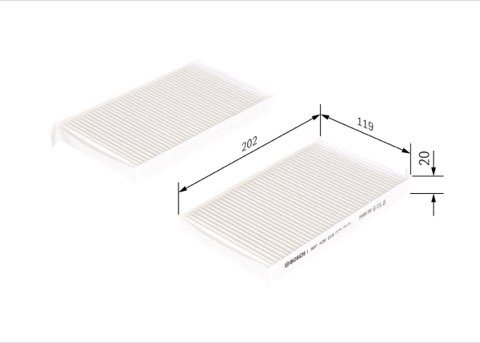 Bosch 1 987 435 015 Pollen Filter, photo 2