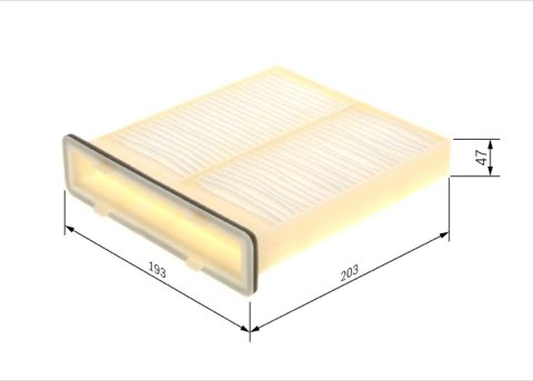 Bosch 1 987 435 037 Pollen Filter, photo 2