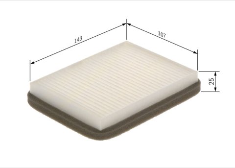 Bosch 1 987 435 052 Pollen Filter, photo 2