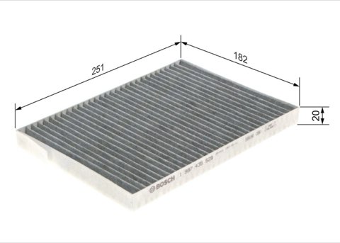 Bosch 1 987 435 529 Pollen Filter, photo 2
