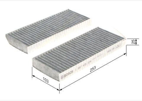 Bosch 1 987 435 534 Pollen Filter, photo 2