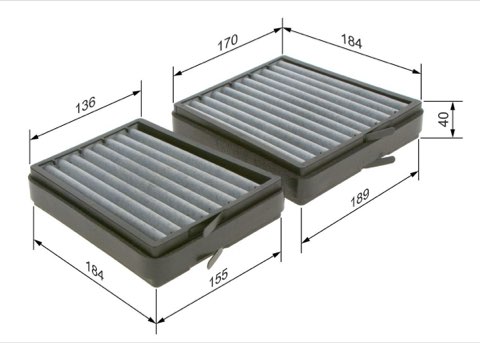 Bosch 1 987 435 536 Pollen Filter, photo 2