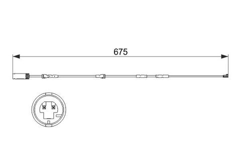 Bosch 1 987 473 516 Brake Pad Wear Sensor, photo 2