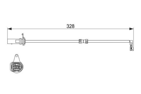 Bosch 1 987 473 623 Brake Pad Wear Sensor, photo 3