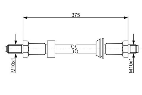 Bosch 1 987 476 023 Brake Hose