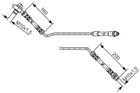 Bosch 1 987 476 055 Brake Hose, photo 2