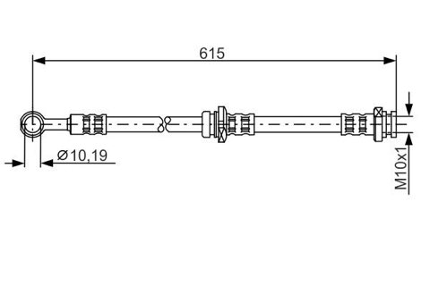 Bosch 1 987 476 998 Brake Hose