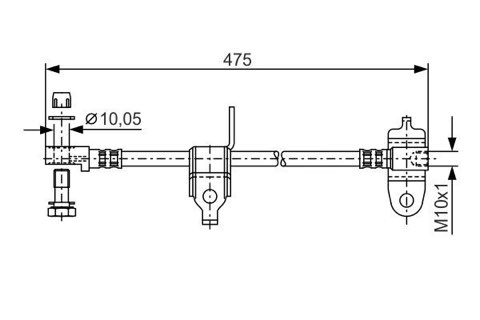 Bosch 1 987 481 045 Brake Hose