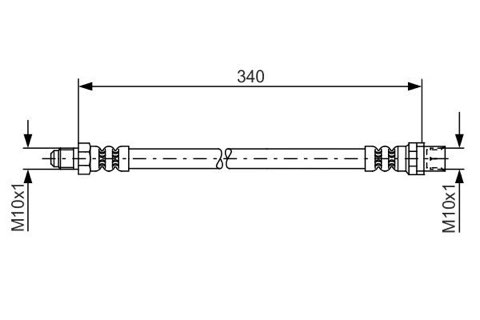 Bosch 1 987 481 080 Brake Hose, photo 3