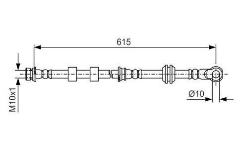 Bosch 1 987 481 088 Brake Hose, photo 3