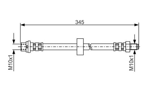 Bosch 1 987 481 168 Brake Hose, photo 3