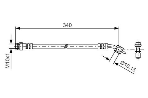 Bosch 1 987 481 424 Brake Hose, photo 2