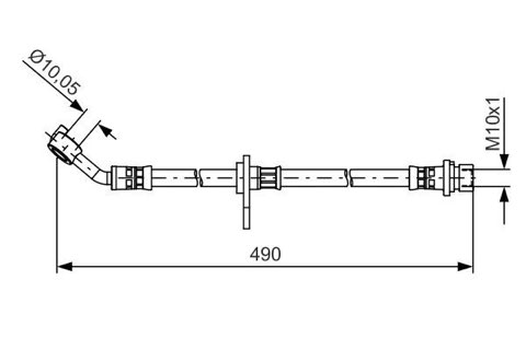 Bosch 1 987 481 521 Brake Hose, photo 3