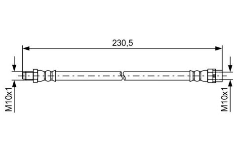 Bosch 1 987 481 599 Brake Hose